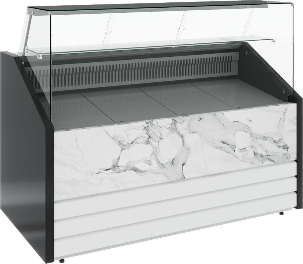 Холодильная витрина CARBOMA COLORE GC75 VM 1,5‑1 динамика 9006‑9003 
