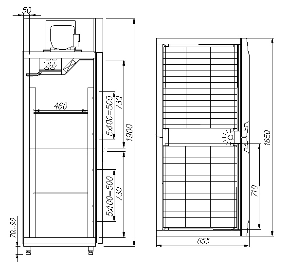 Комбинированный шкаф CARBOMA RF1120 INOX 